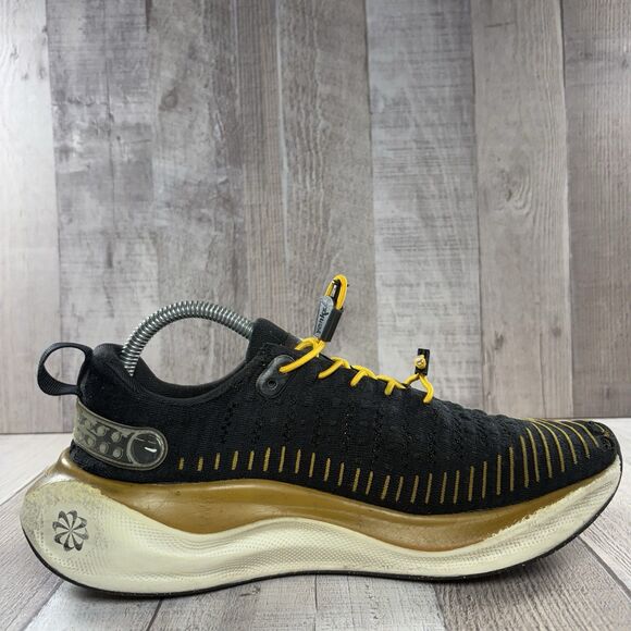 Nike ReactX Infinity Run 4 Men's Size 9.5 Running Shoes Sneakers Black Bronzine - Picture 5 of 16